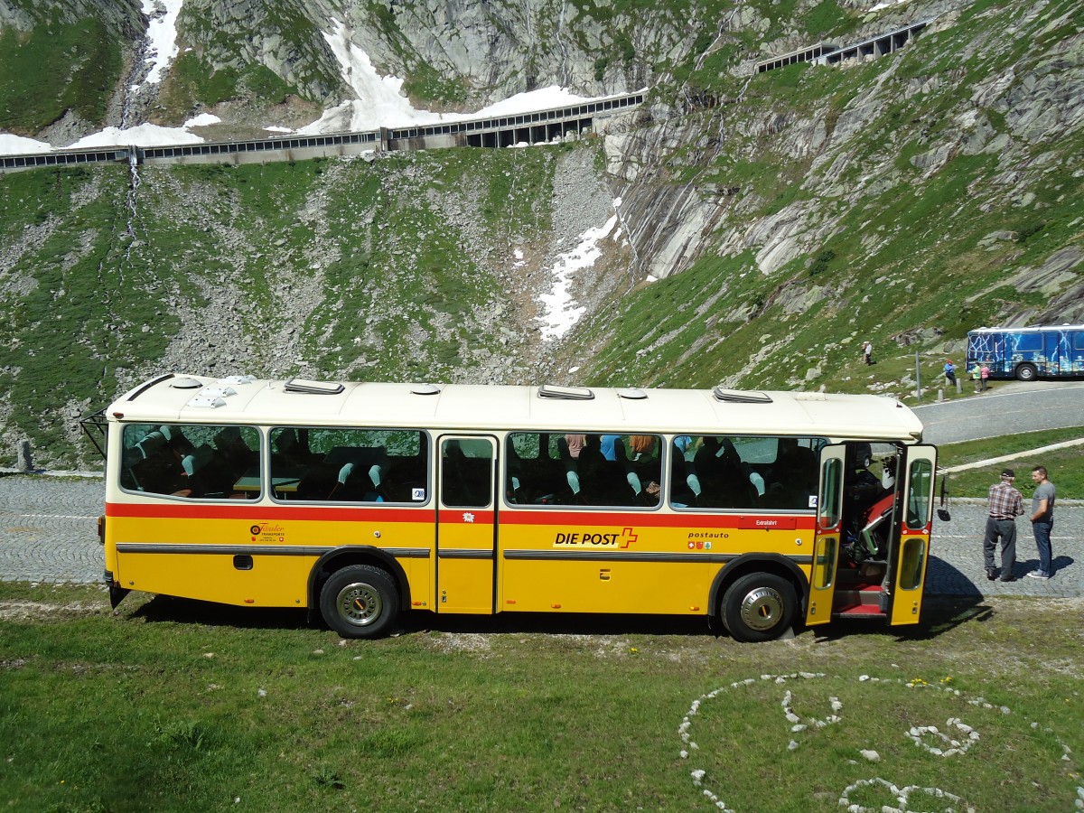(145'885) - F�ssler, Unteriberg - Nr. 6/SZ 5232 - Saurer/R&J (ex Sch�rch, Gutenburg Nr. 6; ex P 24'358) am 20. Juli 2013 in Gotthard, Alte Tremolastrasse