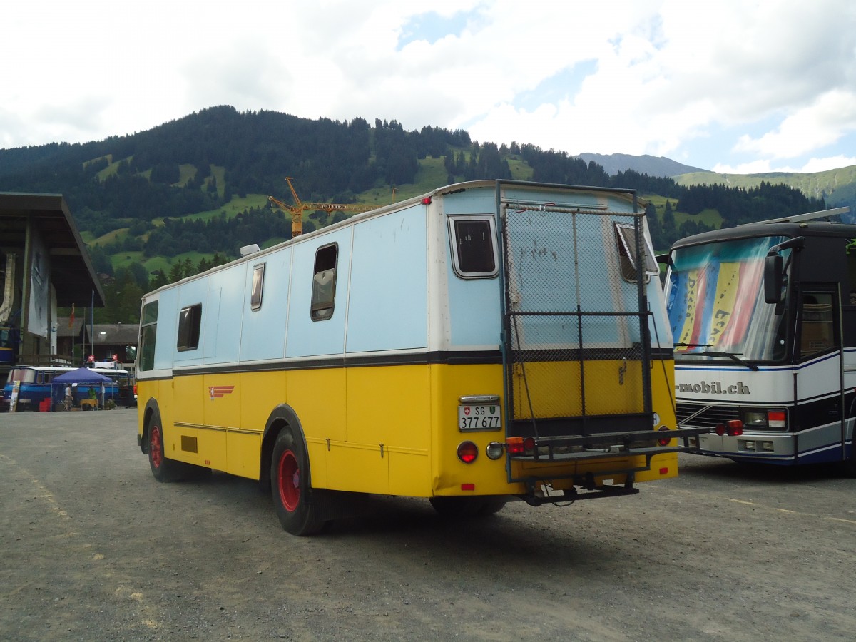 (146'362) - Wucher, Sch�nis - SG 377'677 - FBW/Hess (ex Sch�r, Ettenhausen; ex Fehlmann, Brittnau; ex Landolt, Langenthal; ex P 24'174) am 17. August 2013 in Lenk, Metschbahnen