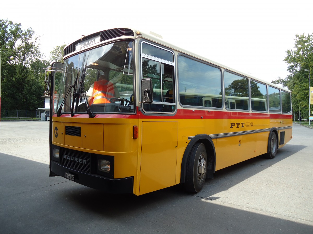 (146'930) - Bernair, M�nsingen - BE 651'182 - Saurer/T�scher (ex Schebath, Lauerz; ex Albin, F�llanden; ex Heim, Flums) am 1. September 2013 in Burgdorf, AMP