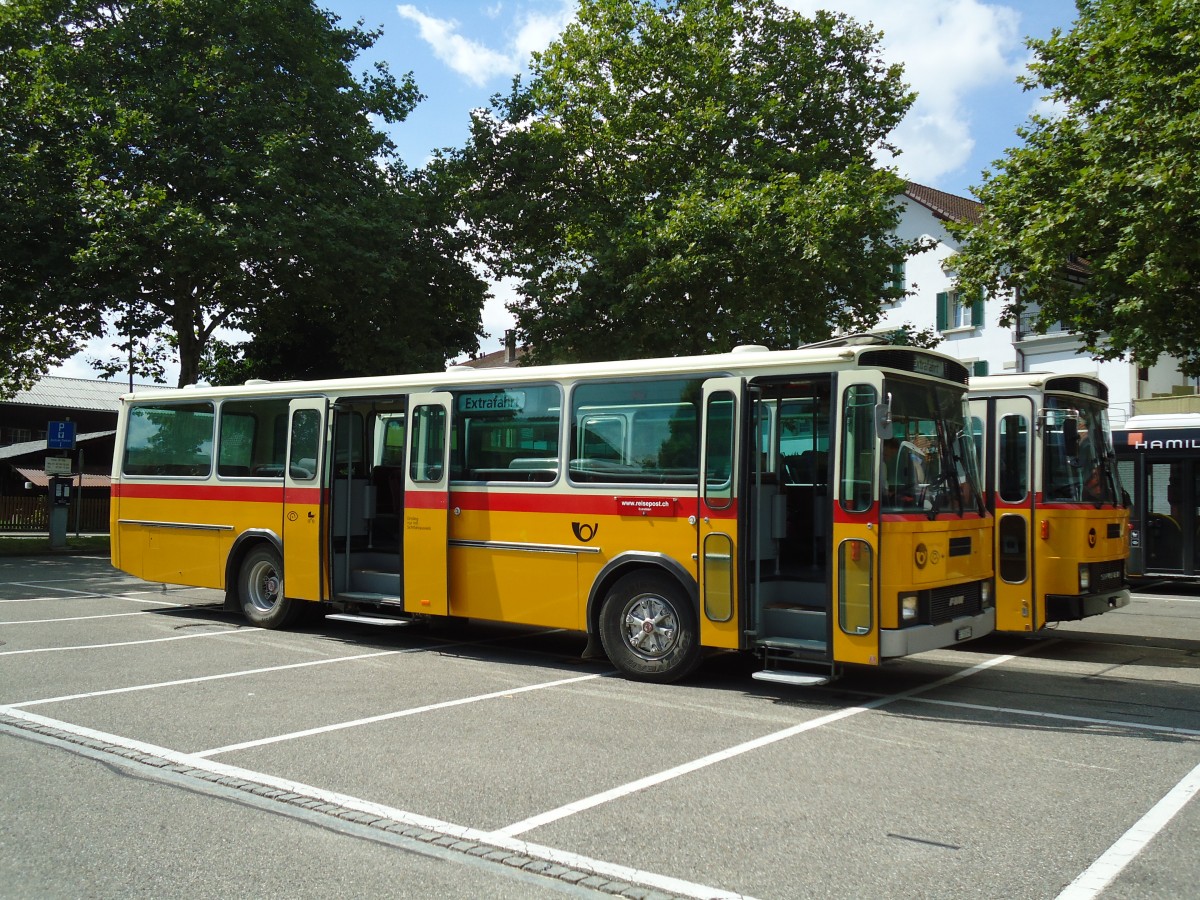 (146'947) - Wegm�ller, Bern - Nr. 12/BE 530'697 - FBW/T�scher (ex Grob, Glattfelden; ex FBW-Club, M�nnedorf; ex Merkli&Solioz, Wetzikon; ex Stutz, Oberlunkhofen Nr. 12) am 1. September 2013 in Burgdorf, Markthalle