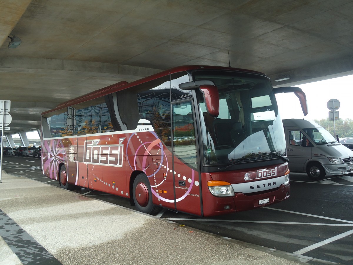 (147'544) - Aus der Schweiz: G�ssi, Horw - LU 15'116 - Setra am 20. Oktober 2013 in Basel-Mulhouse, EuroAirport 