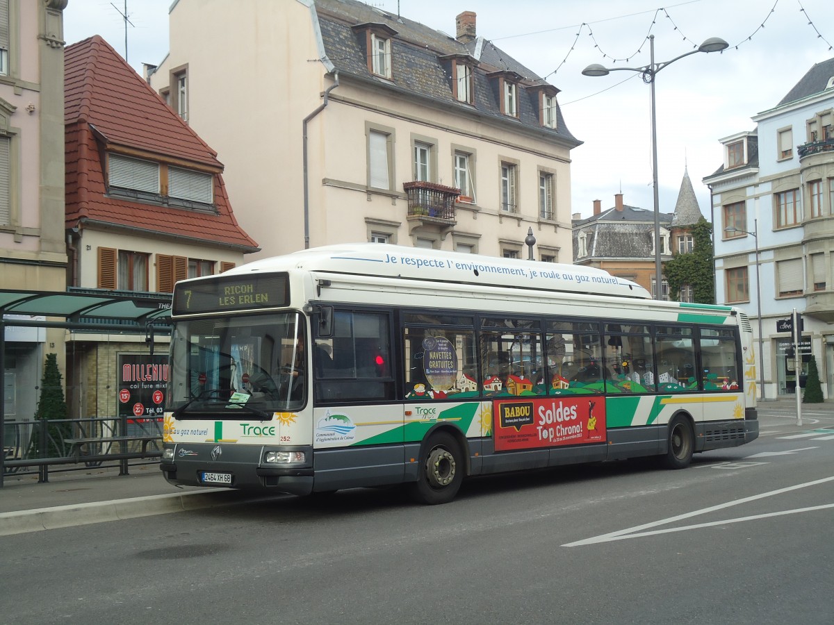 (148'194) - TRACE Colmar - Nr. 252/2464 XH 68 - Renault (ex Nr. 152) am 7. Dezember 2013 in Colmar, Th��tre