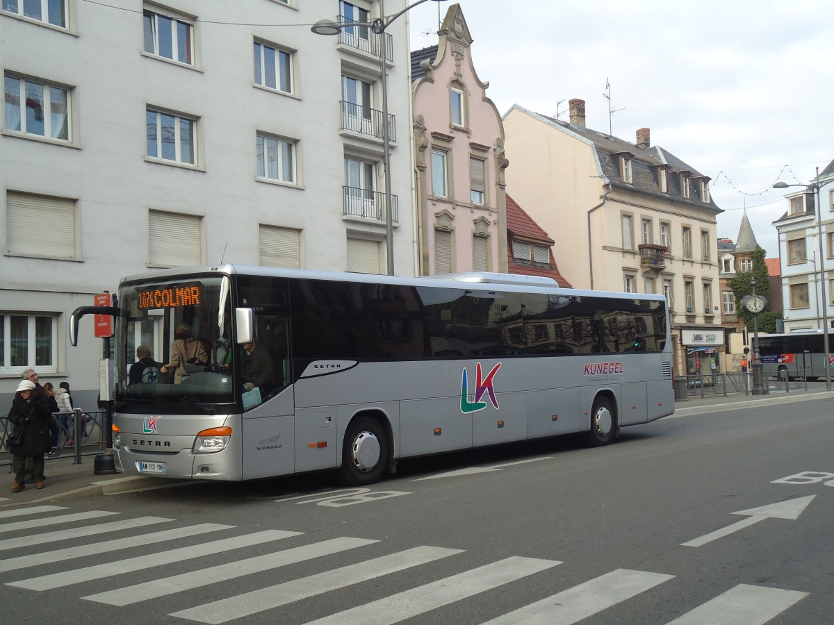 (148'203) - Kunegel, Colmar - AW 113 YN - Setra am 7. Dezember 2013 in Colmar, Th��tre