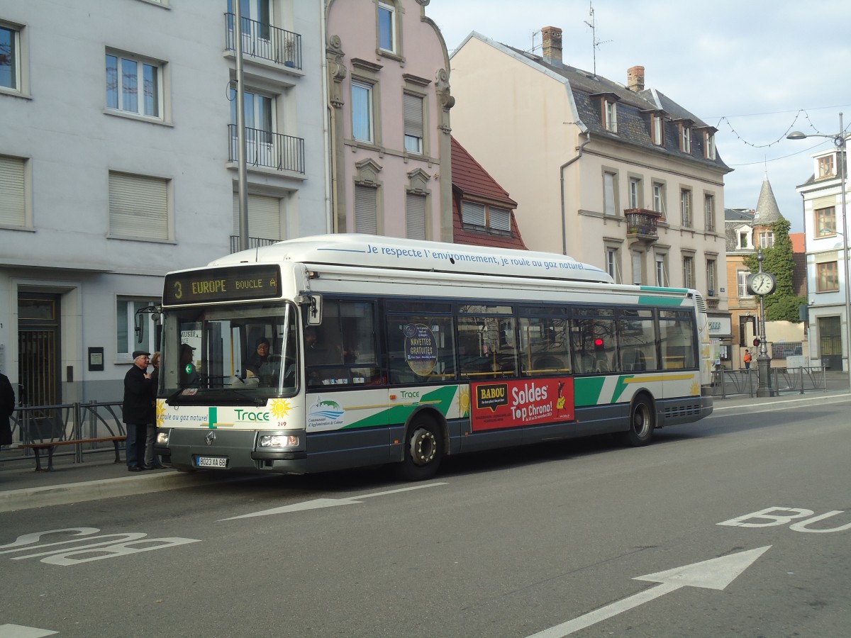 (148'206) - TRACE Colmar - Nr. 249/8023 XA 68 - Renault (ex Nr. 149) am 7. Dezember 2013 in Colmar, Th��tre