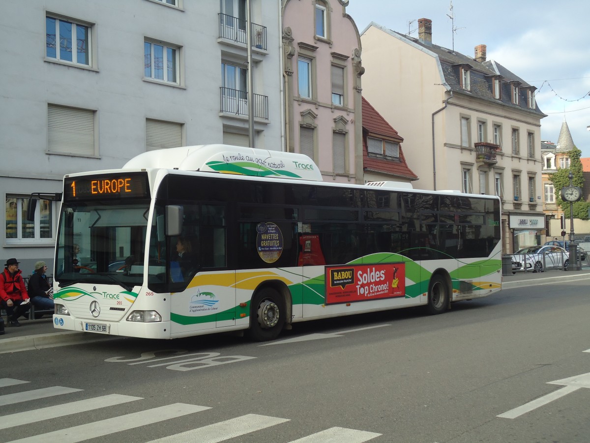 (148'210) - TRACE Colmar - Nr. 265/1105 ZH 68 - Mercedes am 7. Dezember 2013 in Colmar, Th��tre