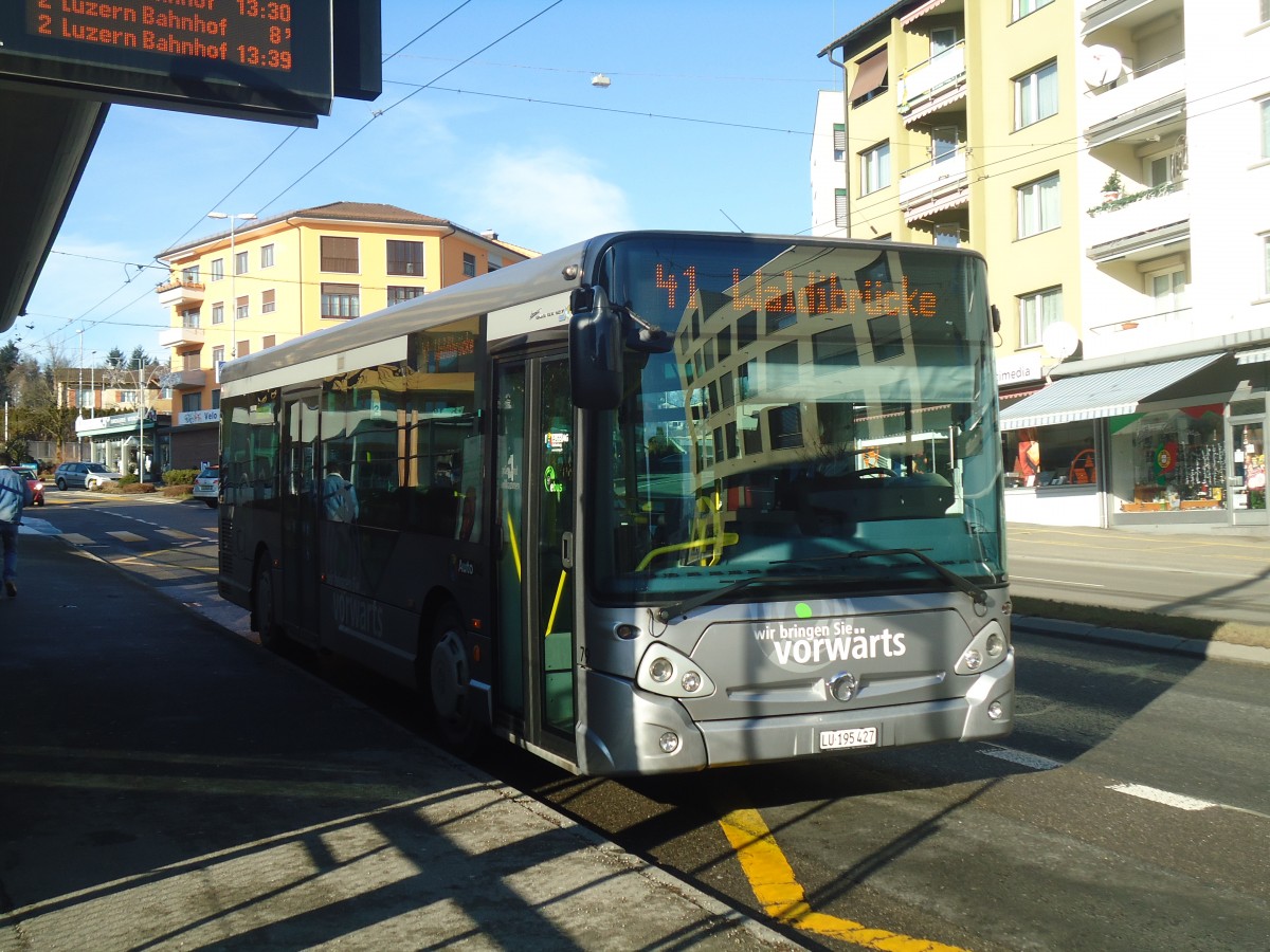 (148'548) - AAGR Rothenburg - Nr. 79/LU 195'427 - Irisbus am 27. Dezember 2013 in Emmenbr�cke, Sprengi