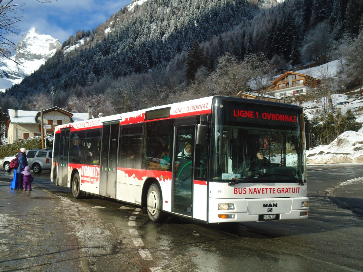 (148'578) - Buchard, Leytron - Nr. 99/VS 214'690 - MAN am 29. Dezember 2013 in Ovronnaz, La Crois�e