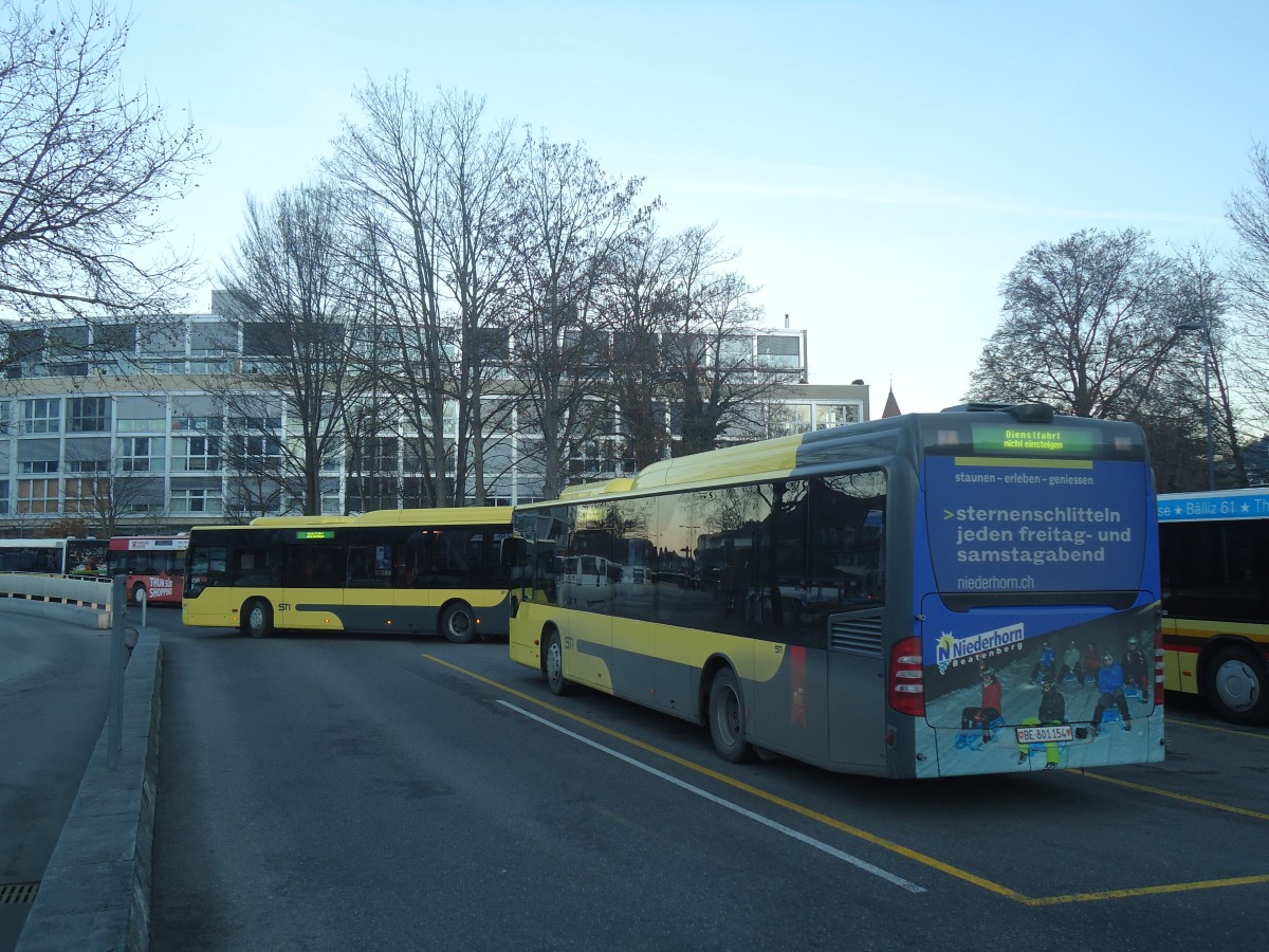 (148'597) - STI Thun - Nr. 154/BE 801'154 - Mercedes am 31. Dezember 2013 bei der Schiffl�ndte Thun