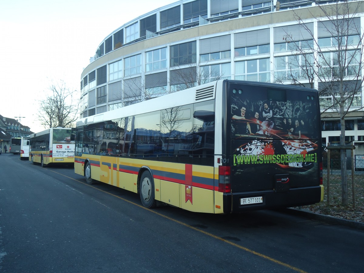 (148'602) - STI Thun - Nr. 101/BE 577'101 - MAN am 31. Dezember 2013 bei der Schiffl�ndte Thun