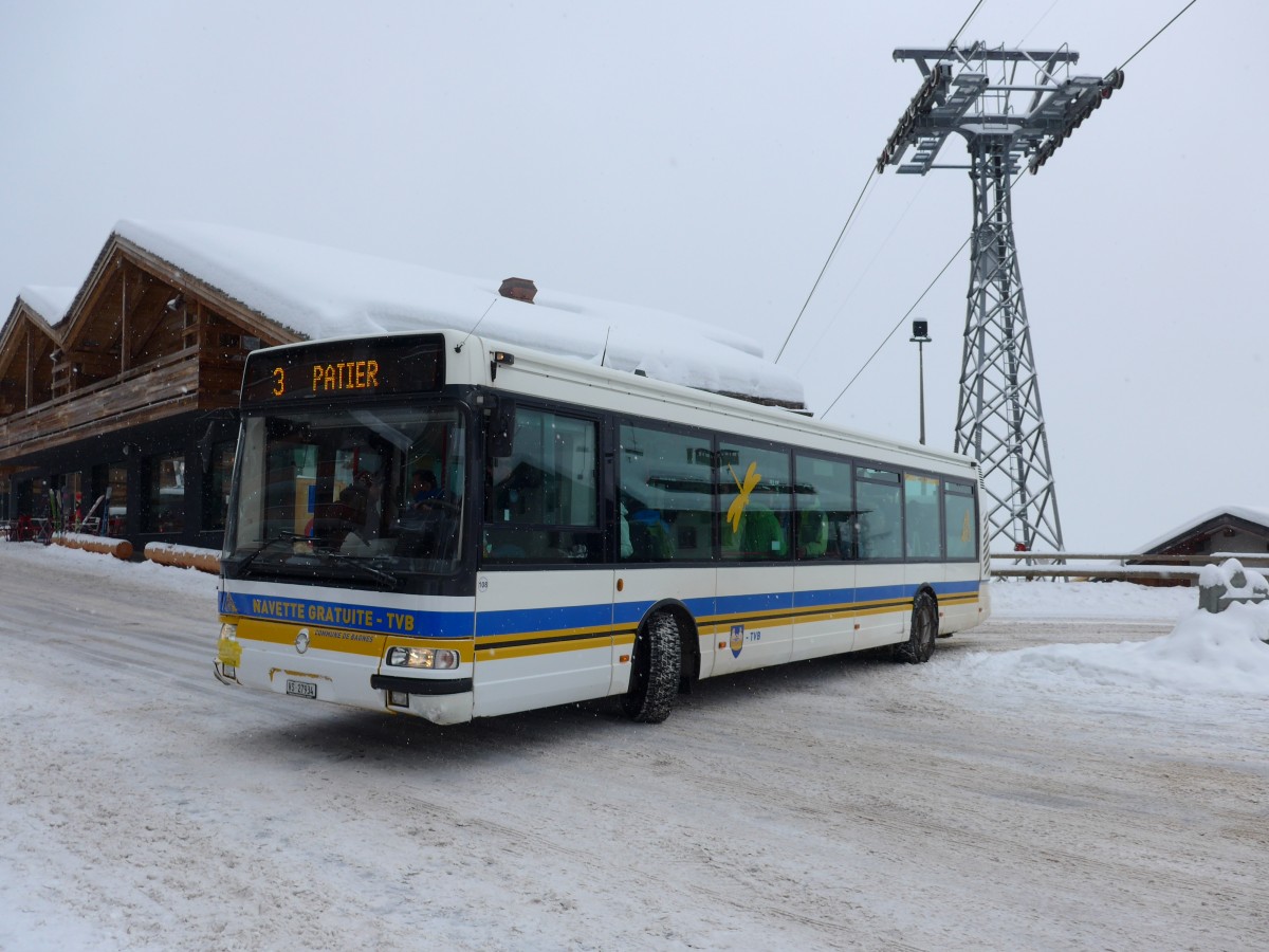 (148'712) - TMR Martigny - Nr. 108/VS 27'934 - Irisbus am 2. Februar 2014 in Verbier, M�dran