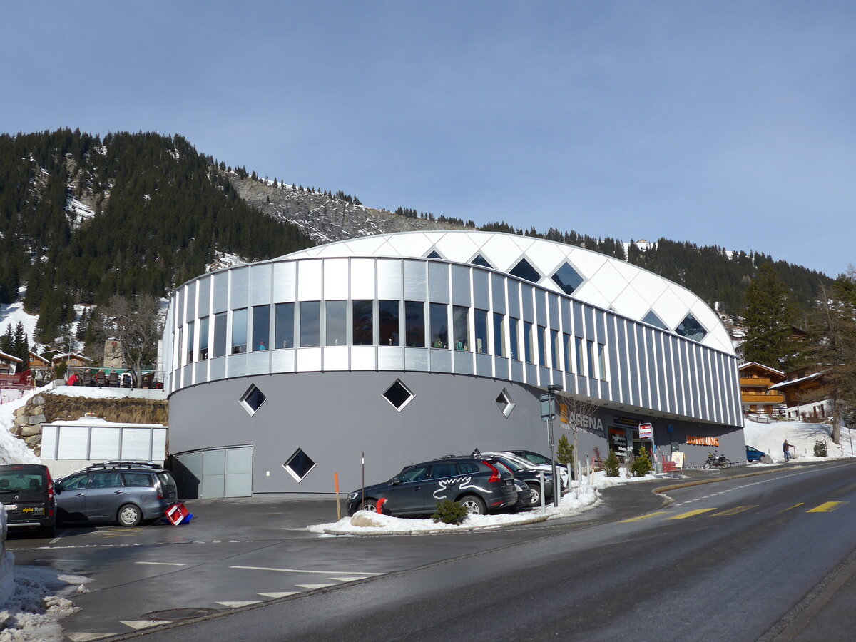 (148'849) - AFA-Haltestelle am 15. Februar 2014 in Adelboden, M�hleport