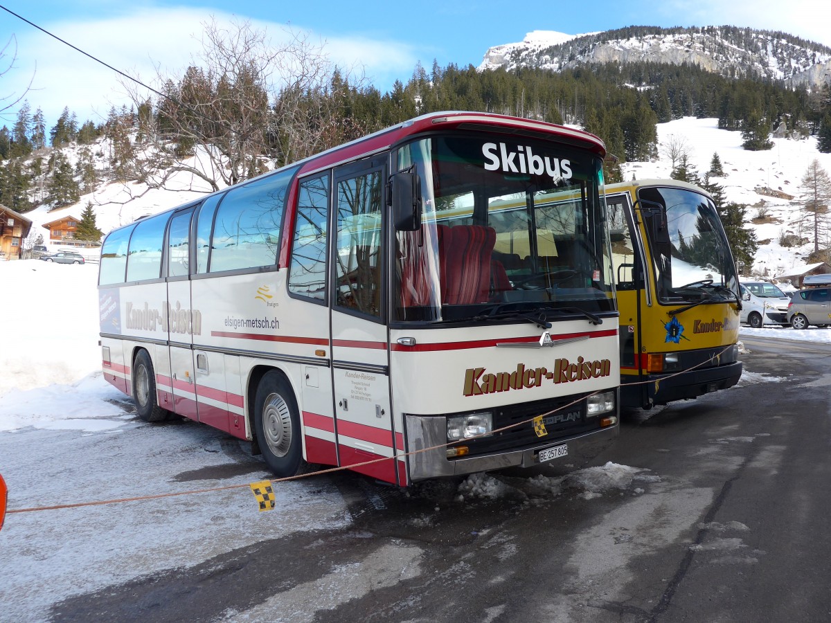 (149'034) - Kander-Reisen, Frutigen - Nr. 1/BE 257'805 - Neoplan (ex M�ller, Heiden) am 22. Februar 2014 in Achseten, Elsigbach
