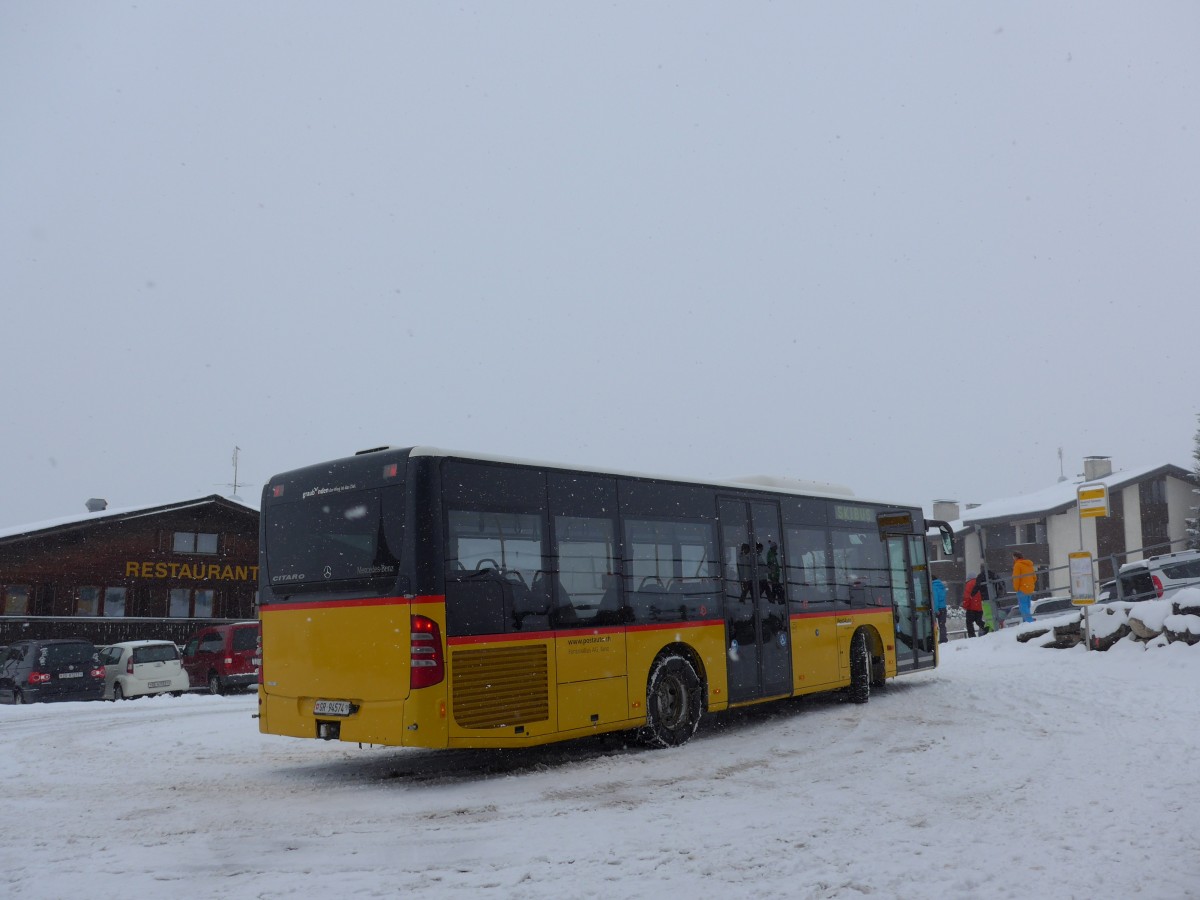 (149'083) - Fontana, Ilanz - Nr. 19/GR 94'574 - Mercedes am 1. M�rz 2014 in Obersaxen, Meierhof Talstation
