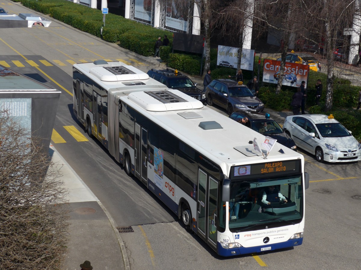 (149'196) - TPG Gen�ve - Nr. 162/GE 960'546 - Mercedes am 9. M�rz 2014 in Gen�ve, Palexpo
