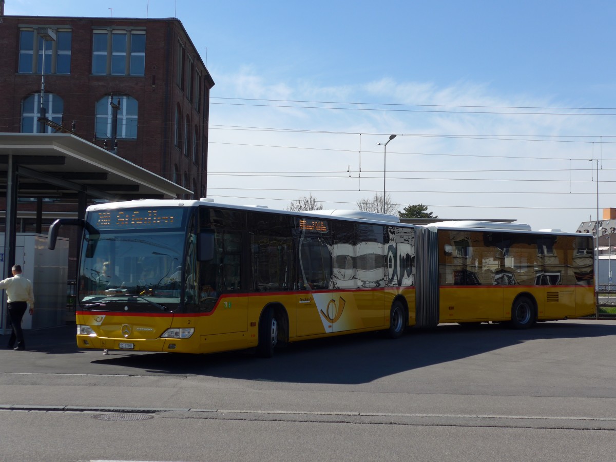 (149'439) - Eurobus, Arbon - Nr. 2/TG 27'701 - Mercedes am 29. M�rz 2014 beim Bahnhof Arbon