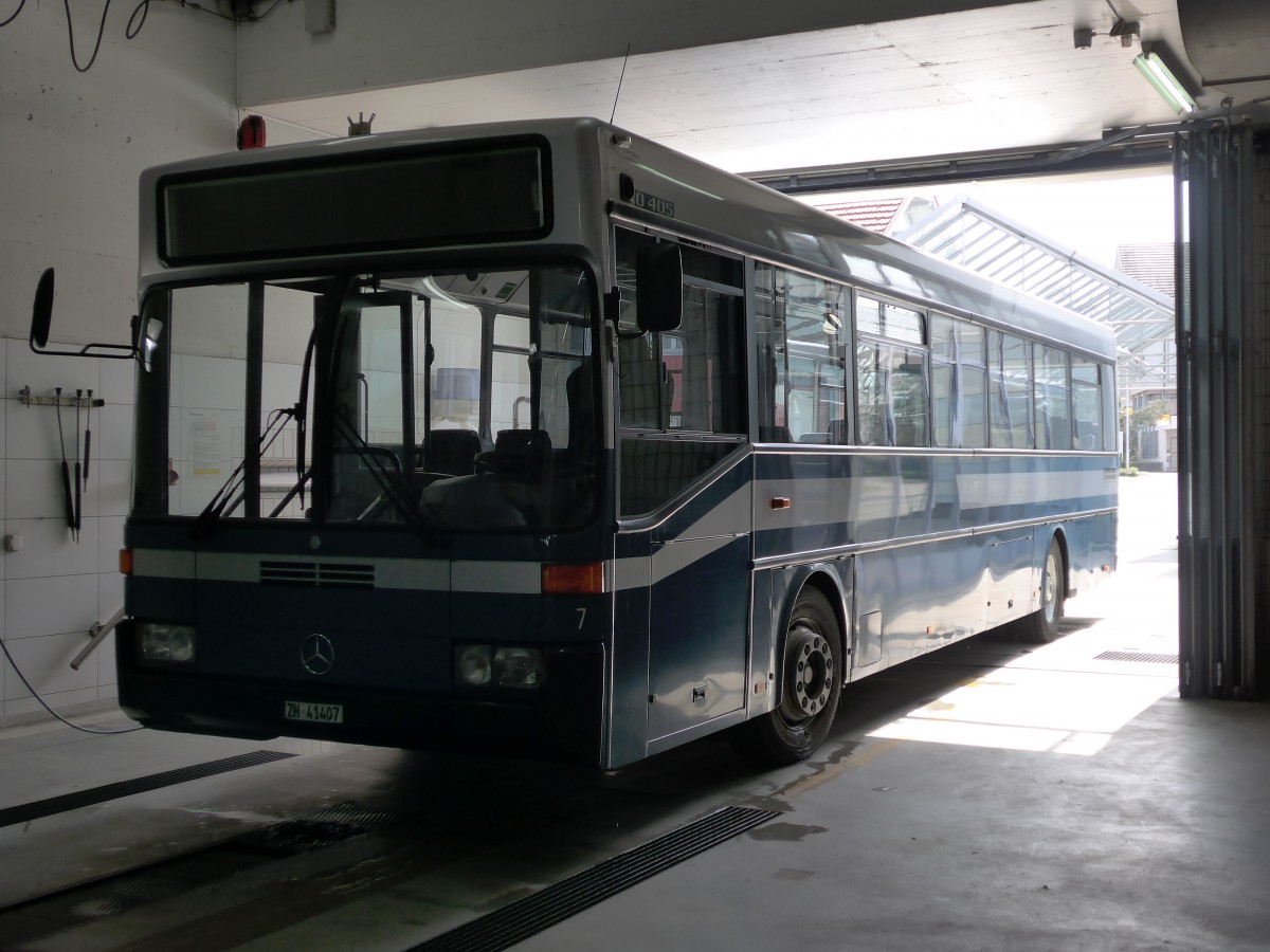 (149'505) - VZO Gr�ningen - Nr. 7/ZH 41'407 - Mercedes am 31. M�rz 2014 in Gr�ningen, Depot