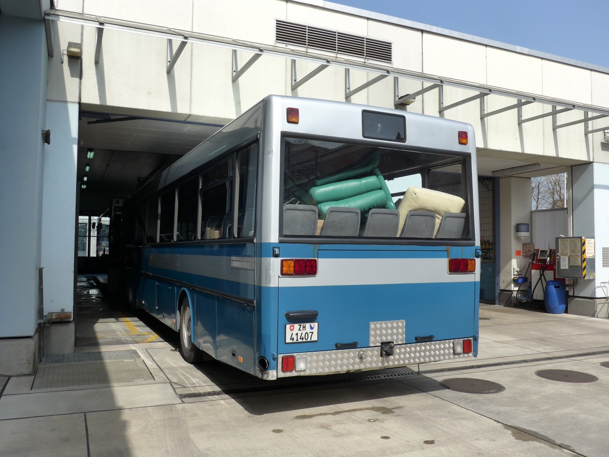 (149'523) - VZO Gr�ningen - Nr. 7/ZH 41'407 - Mercedes am 31. M�rz 2014 in Gr�ningen, Depot