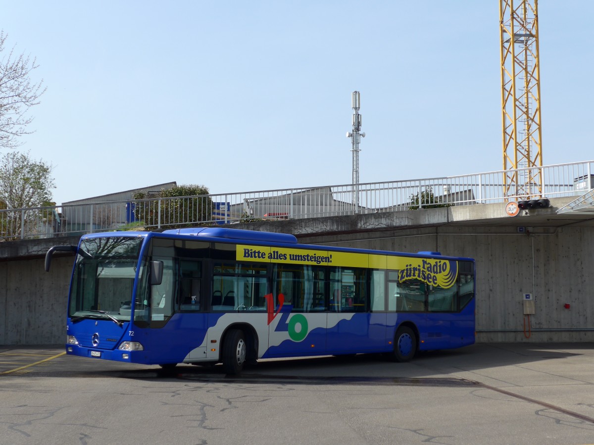 (149'527) - VZO Gr�ningen - Nr. 72/ZH 675'472 - Mercedes am 31. M�rz 2014 in Gr�ningen, Depot