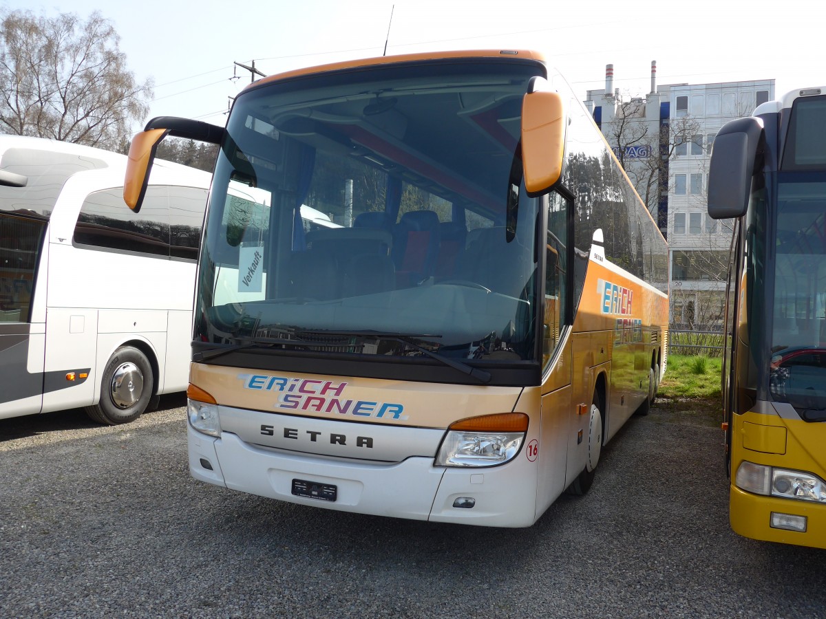 (149'539) - Saner, Laufen - Nr. 16 - Setra am 31. M�rz 2014 in Kloten, EvoBus