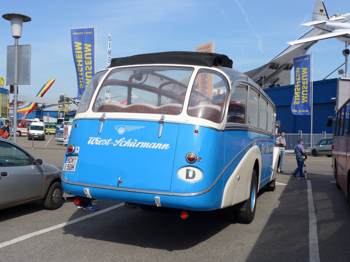 (149'751) - Wiest-Sch�rmann, Hechingen - HCH-V 50H - Berna/R&J (ex AOE Langnau; ex SER Langnau) am 25. April 2014 in Sinsheim, Museum