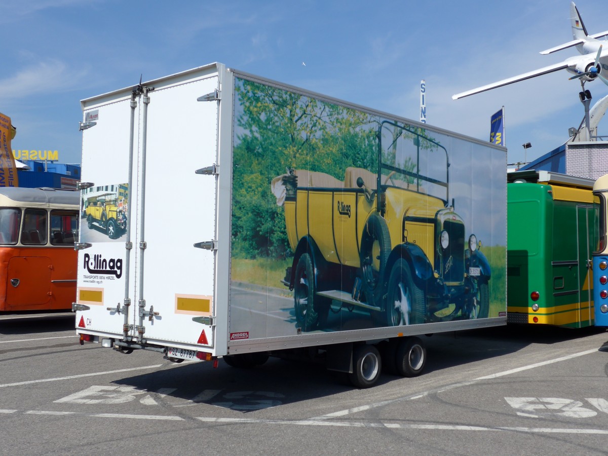 (149'853) - Aus der Schweiz: R�llin, Hirzel - SZ 87'787 - Andres Gep�ckanh�nger am 25. April 2014 in Sinsheim, Museum
