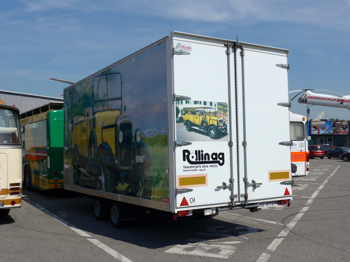 (149'854) - Aus der Schweiz: R�llin, Hirzel - SZ 87'787 - Andres Gep�ckanh�nger am 25. April 2014 in Sinsheim, Museum