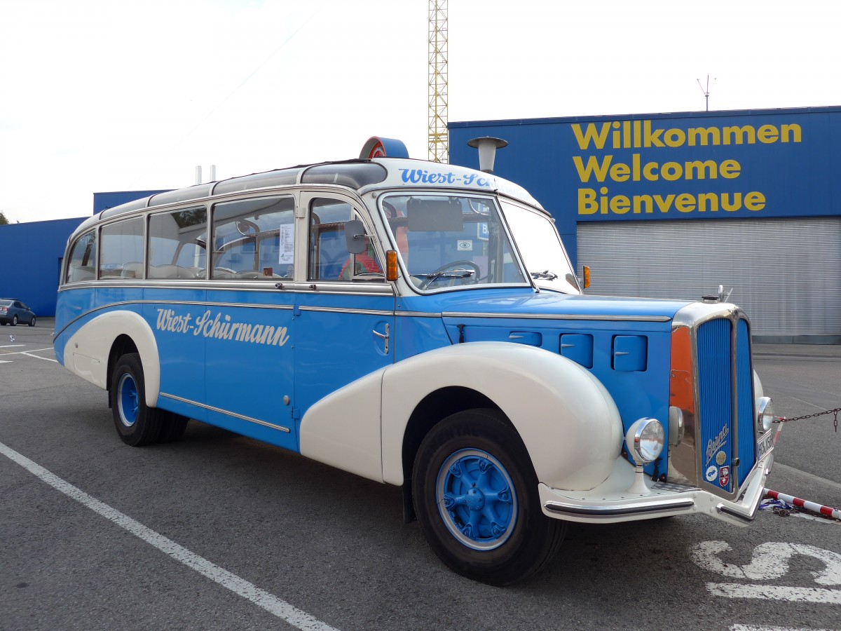 (150'110) - Wiest-Sch�rmann, Hechingen - HCH-V 50H - Berna/R&J (ex AOE Langnau; ex SER Langnau) am 25. April 2014 in Sinsheim, Museum