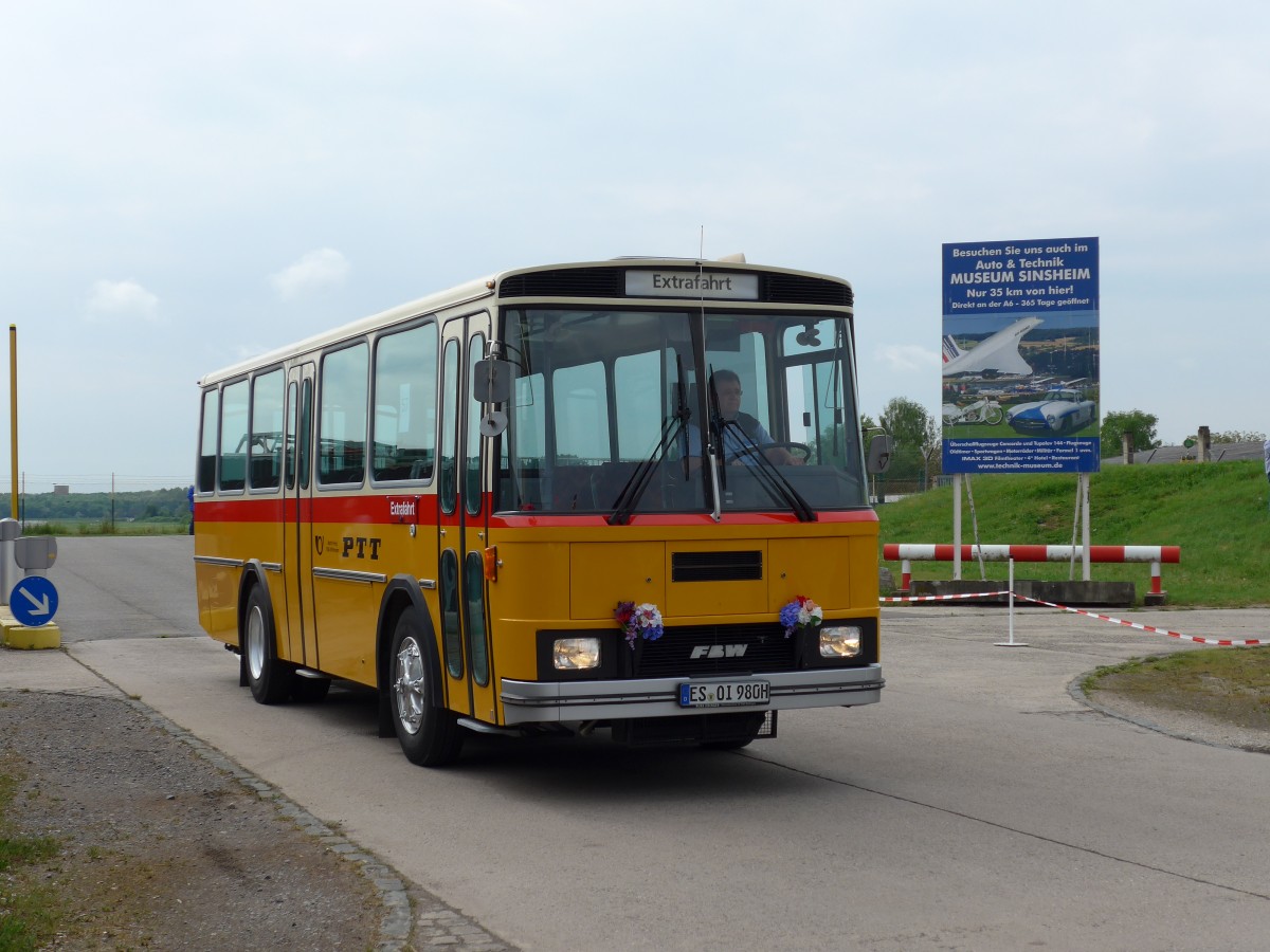 (150'205) - Krech, Aichwald - ES-OI 980H - FBW/T�scher (ex Preisig, Affeltrangen) am 26. April 2014 in Speyer, Technik-Museum