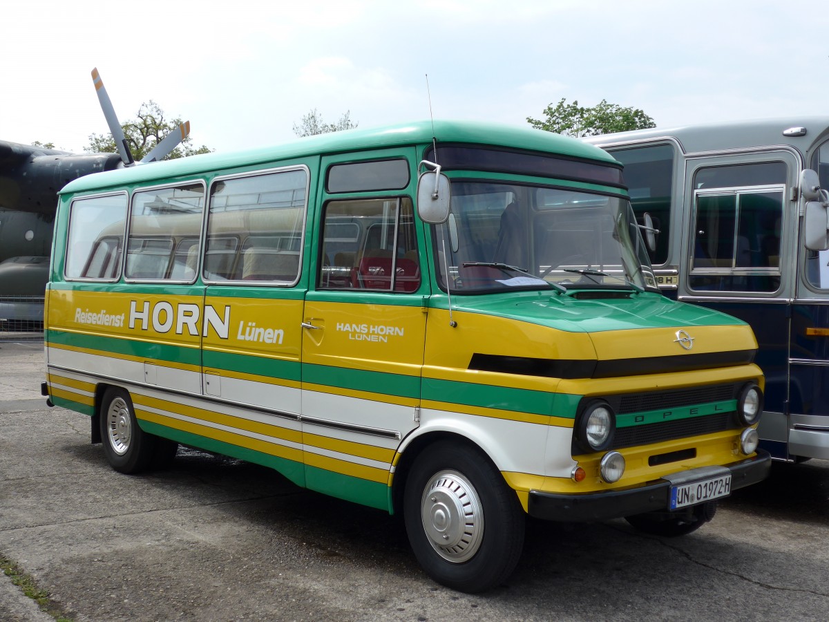 (150'245) - Horn, L�nen - UN 01'972H - Opel am 26. April 2014 in Speyer, Technik-Museum