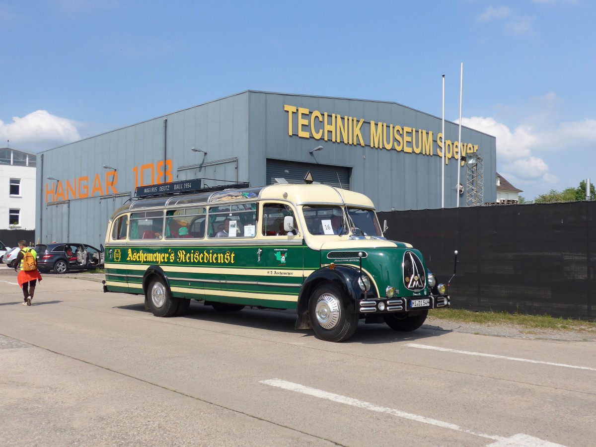 (150'446) - Aschemeyer, L�bbecke - MI-DI 54H - Magirus-Deutz am 26. April 2014 in Speyer, Technik-Museum