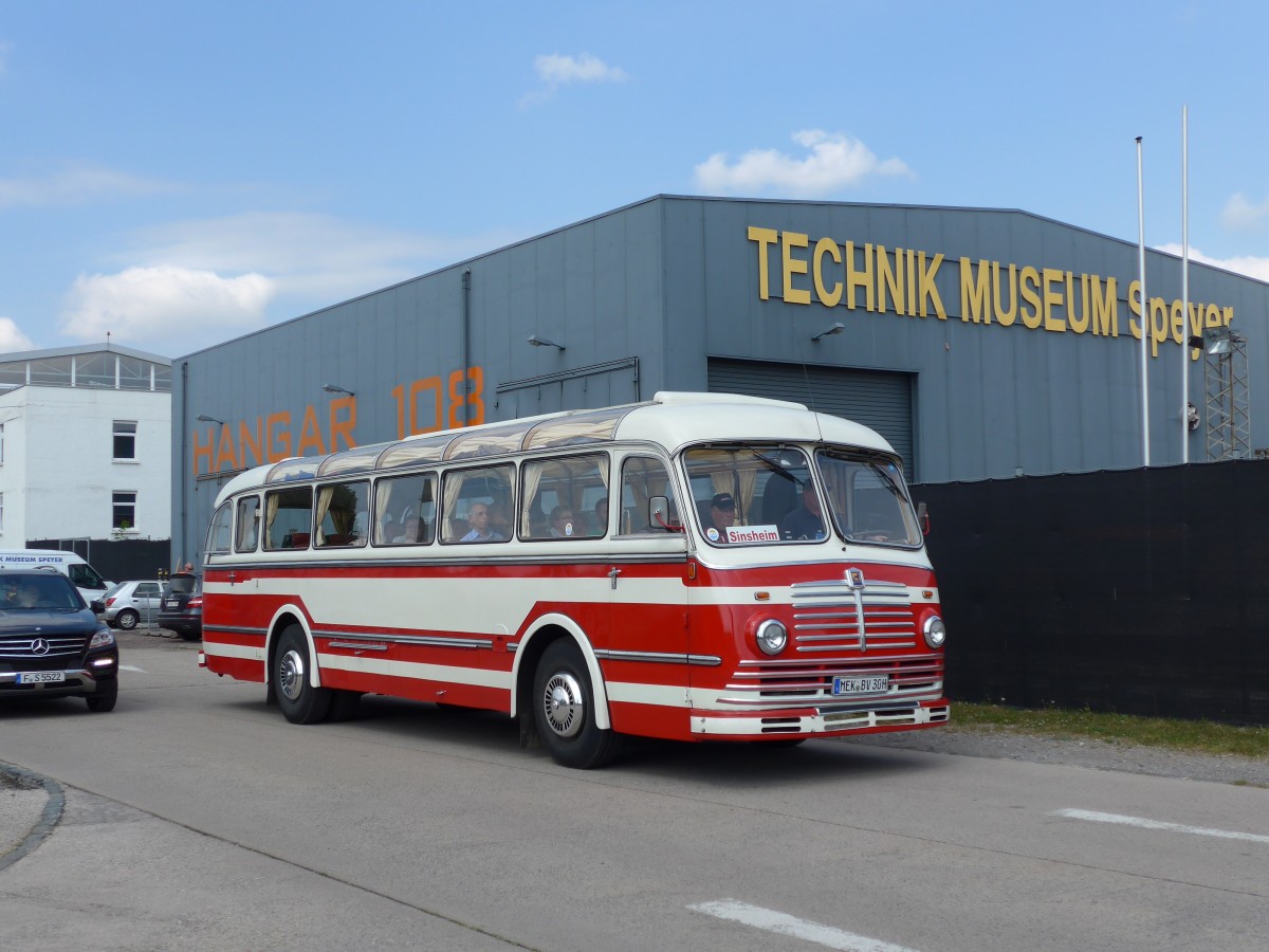 (150'466) - RVE Annaberg-Buchholz - MEK-BV 30H - B�ssing am 26. April 2014 in Speyer, Technik-Museum