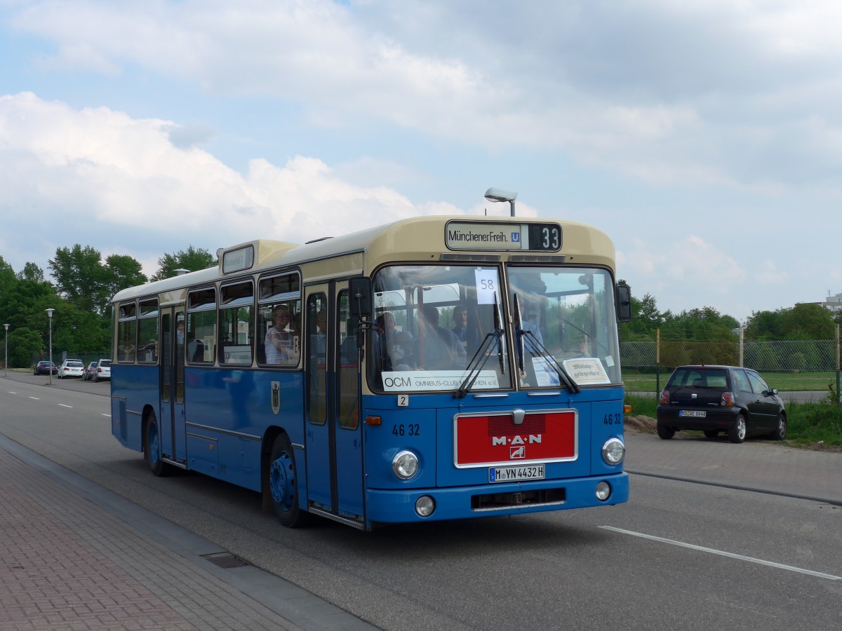 (150'478) - MVG M�nchen (OCM) - Nr. 4632/M-YN 4432H - MAN am 26. April 2014 in Speyer, Technik-Museum