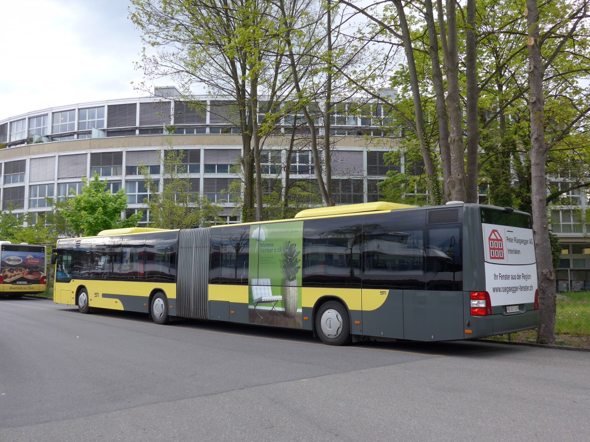 (150'516) - STI Thun - Nr. 140/BE 801'140 - MAN am 1. Mai 2014 bei der Schiffl�ndte Thun