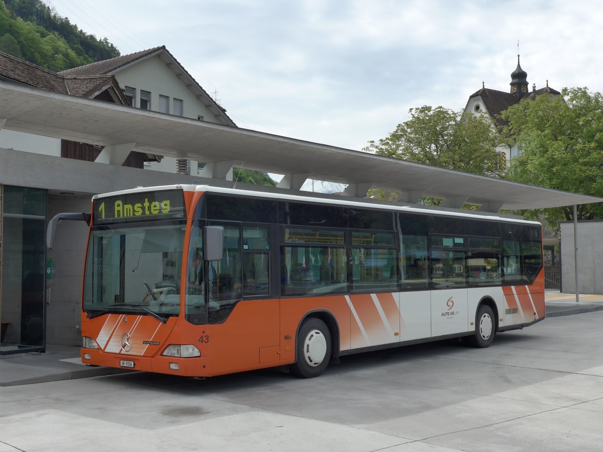(150'555) - AAGU Altdorf - Nr. 43/UR 9156 - Mercedes am 10. Mai 2014 in Fl�elen, Hauptplatz