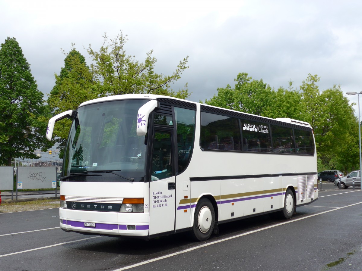 (150'653) - M�ller, Suhr - Nr. 6/AG 25'099 - Setra am 13. Mai 2014 in Thun, Seestrasse