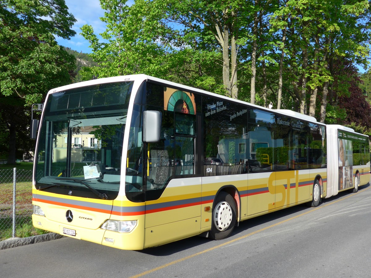 (150'728) - STI Thun - Nr. 134/BE 801'134 - Mercedes am 19. Mai 2014 bei der Schiffl�ndte Thun