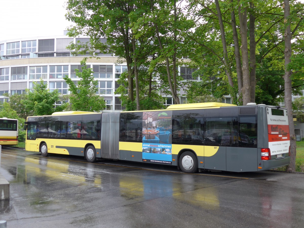 (150'762) - STI Thun - Nr. 144/BE 801'144 - MAN am 26. Mai 2014 bei der Schiffl�ndte Thun