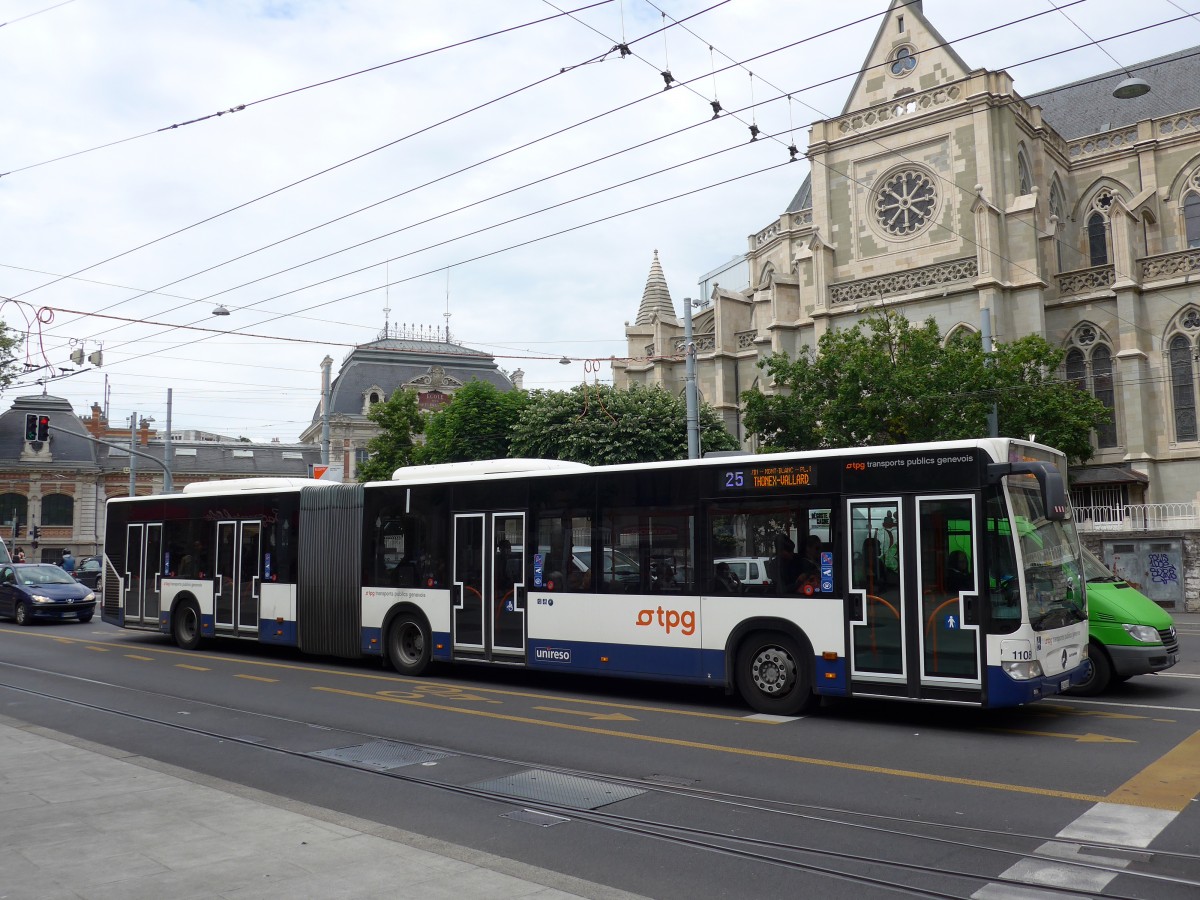 (150'859) - TPG Gen�ve - Nr. 1108/GE 960'858 - Mercedes am 26. Mai 2014 in Gen�ve, Place des Vingt-Deux-Cantons