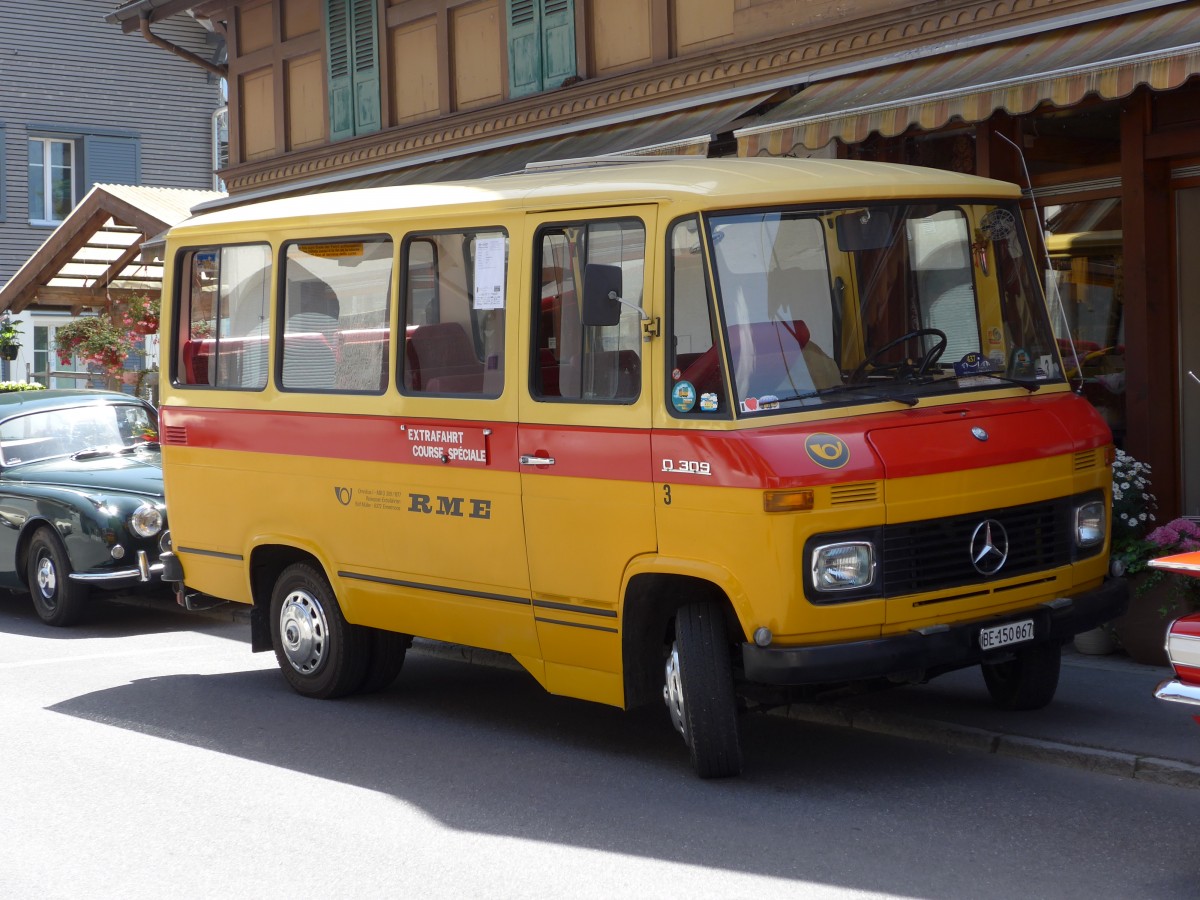 (151'358) - Scheidegger, Sch�nb�hl - Nr. 3/BE 150'067 - Mercedes (ex M�ller, Ennetmoos Nr. 3; ex Berwert, Stalden; ex Privat) am 8. Juni 2014 in Brienz, OiO