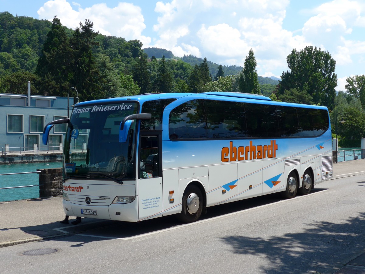 (151'521) - Aus Deutschland: Pirnaer Reiseservice (Eberhardt), Pirna - PIR-K 519 - Mercedes am 13. Juni 2014 bei der Schiffl�ndte Thun