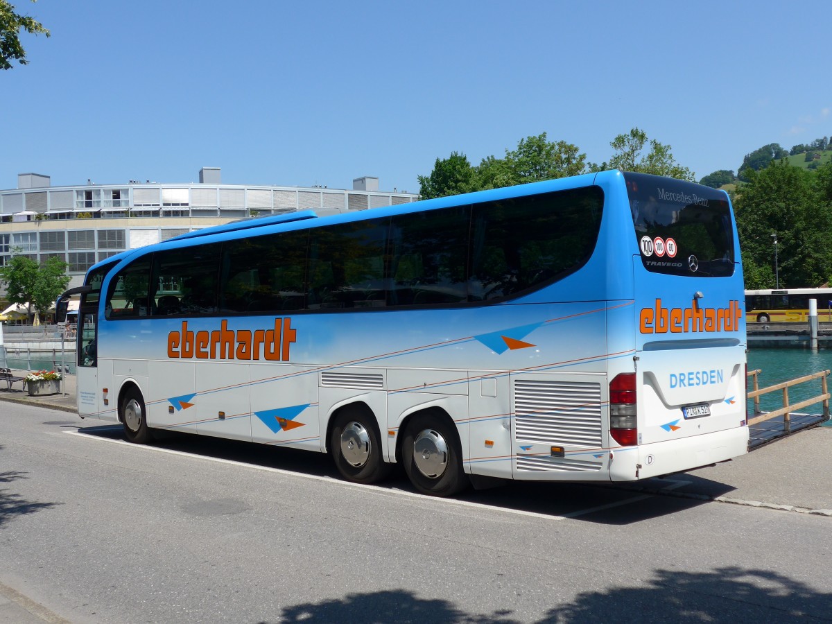 (151'522) - Aus Deutschland: Pirnaer Reiseservice (Eberhardt), Pirna - PIR-K 519 - Mercedes am 13. Juni 2014 bei der Schiffl�ndte Thun