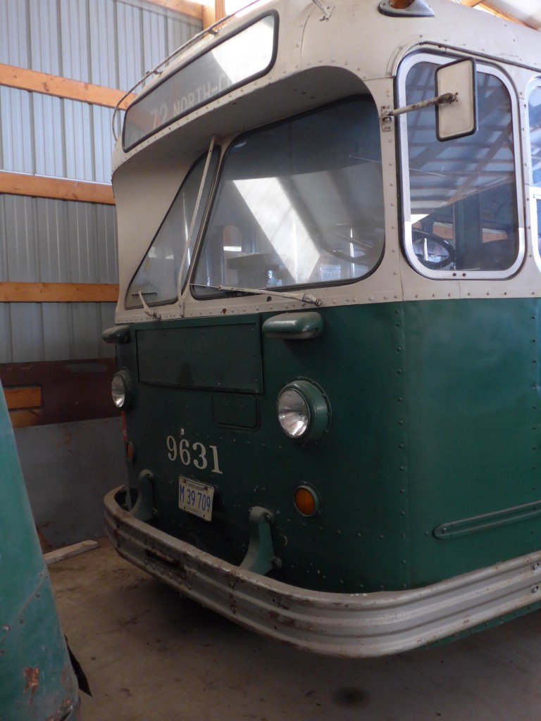(152'566) - CTA Chicago - Nr. 9631/M 39'709 - Marmon-Herrington Trolleybus (ex CSL Chicago Nr. 631) am 11. Juli 2014 in Union, Railway Museum (Teilaufnahme)
