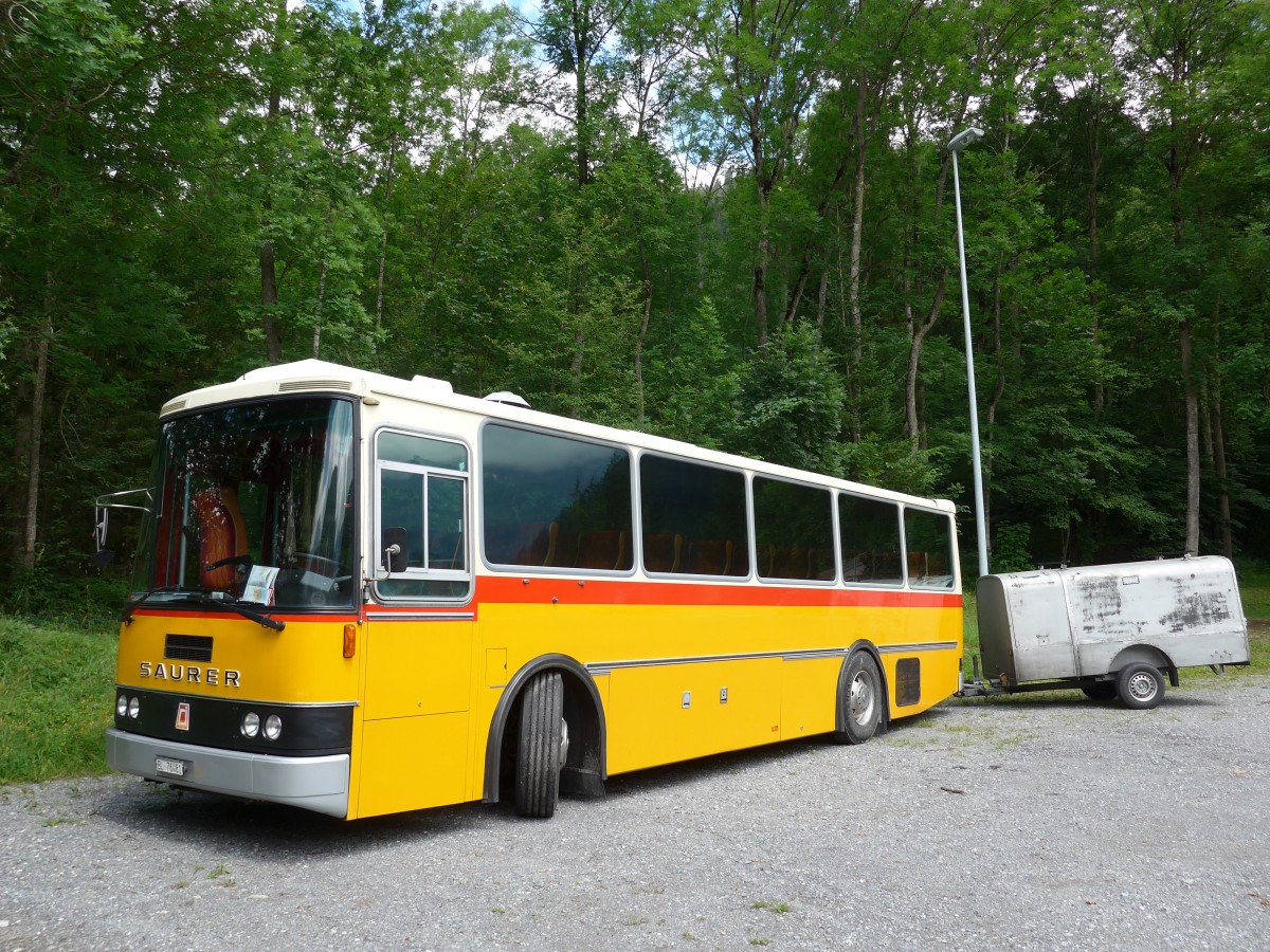 (153'488) - Ziegler, Pratteln - BL 76'481 - Saurer/R&J (ex Schnider, Sch�pfheim) am 27. Juli 2014 in Lenk, Kuspo