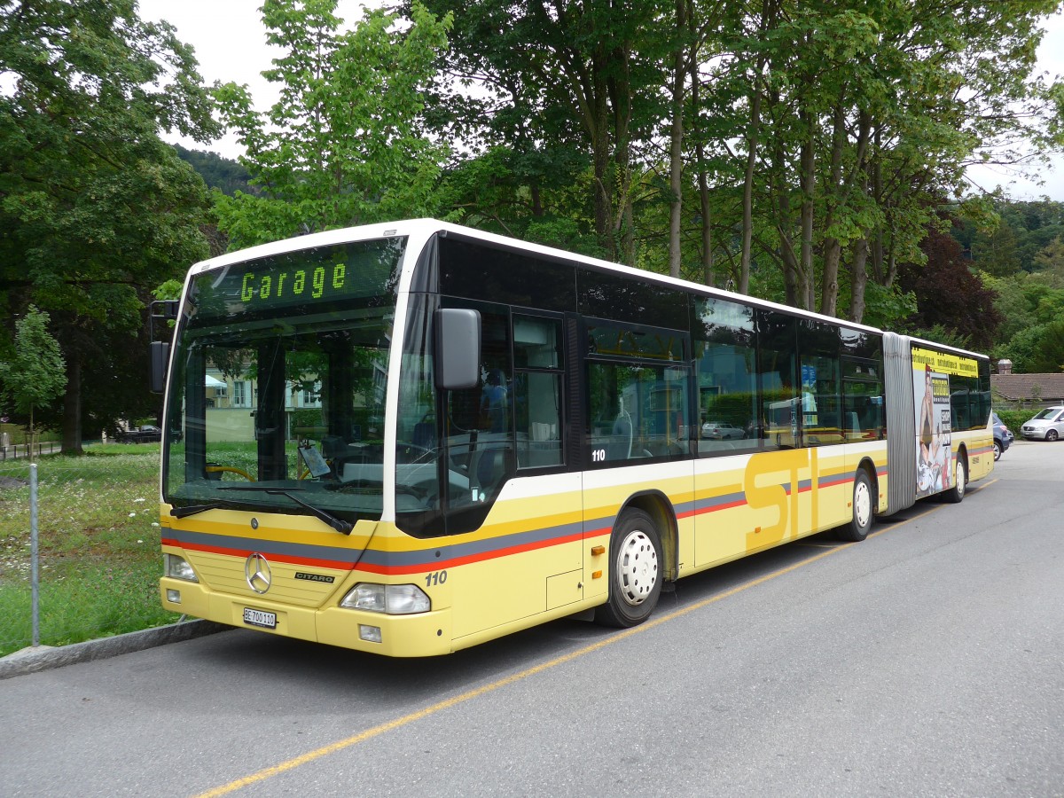 (153'502) - STI Thun - Nr. 110/BE 700'110 - Mercedes am 29. Juli 2014 bei der Schiffl�ndte Thun