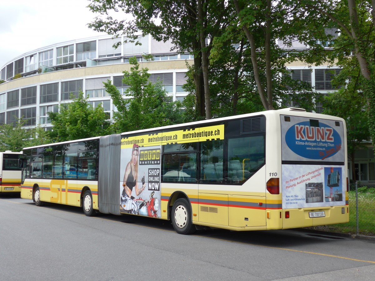 (153'503) - STI Thun - Nr. 110/BE 700'110 - Mercedes am 29. Juli 2014 bei der Schiffl�ndte Thun