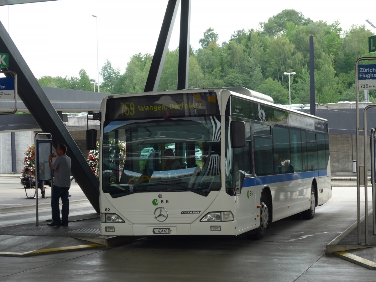(153'602) - Welti-Furrer, Z�rich - Nr. 62/ZH 634'611 - Mercedes (ex Fr�hlich, Z�rich Nr. 611) am 4. August 2014 in Z�rich, Flughafen