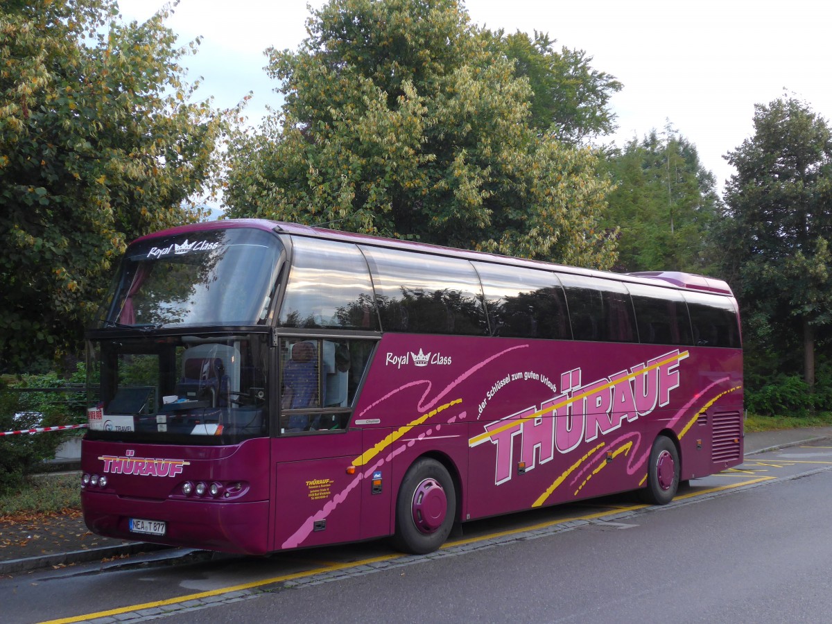 (153'700) - Aus Deutschland: Th�rauf, Bad Windsheim - NEA-T 877 - Neoplan am 7. August 2014 in Thun, Hotel Seepark
