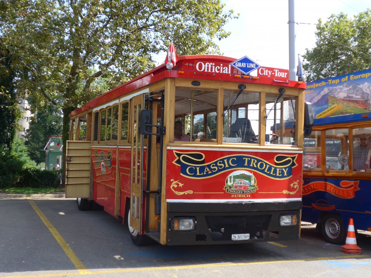 (154'357) - Meier, Z�rich - ZH 301'569 - Classic Trolley am 21. August 2014 in Z�rich, Sihlquai