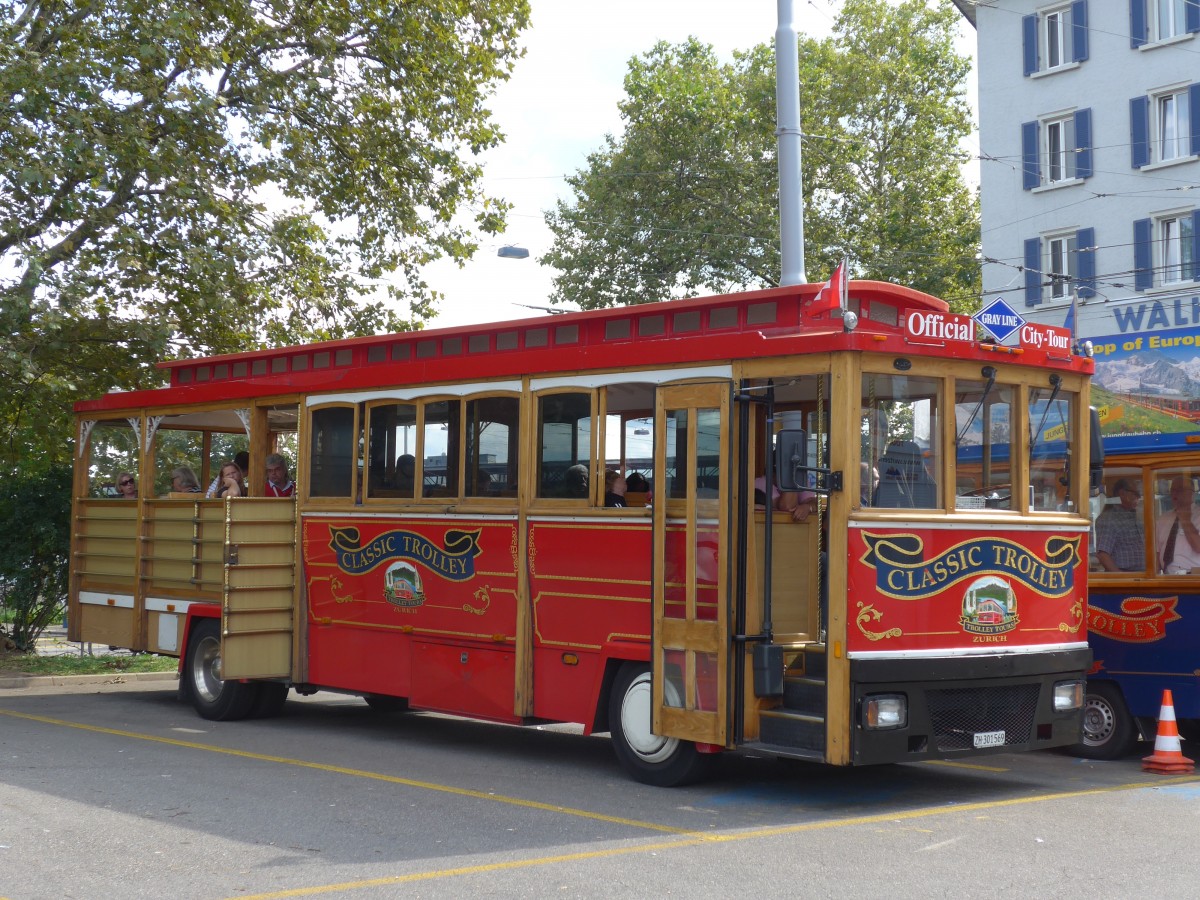 (154'363) - Meier, Z�rich - ZH 301'569 - Classic Trolley am 21. August 2014 in Z�rich, Sihlquai