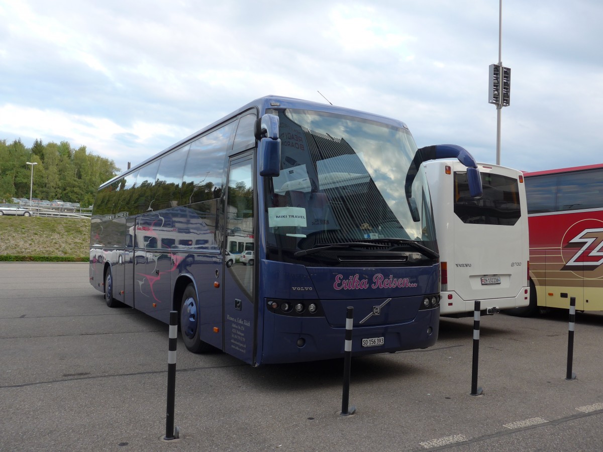 (154'377) - Erika-Reisen, Meltingen - SO 156'393 - Volvo am 21. August 2014 in Z�rich, Flughafen